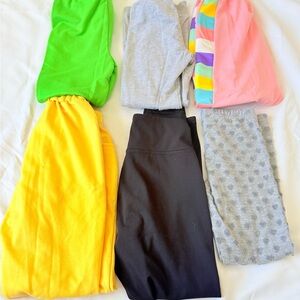 6 long pants for 5,6,7,8 years old girl good condition